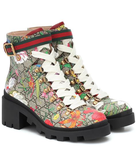 gucci floral ankle boots|gucci ankle boots for women.